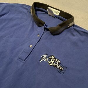 Vintage The Music Machine Outer Banks Blue‎ Band Tee L Polo